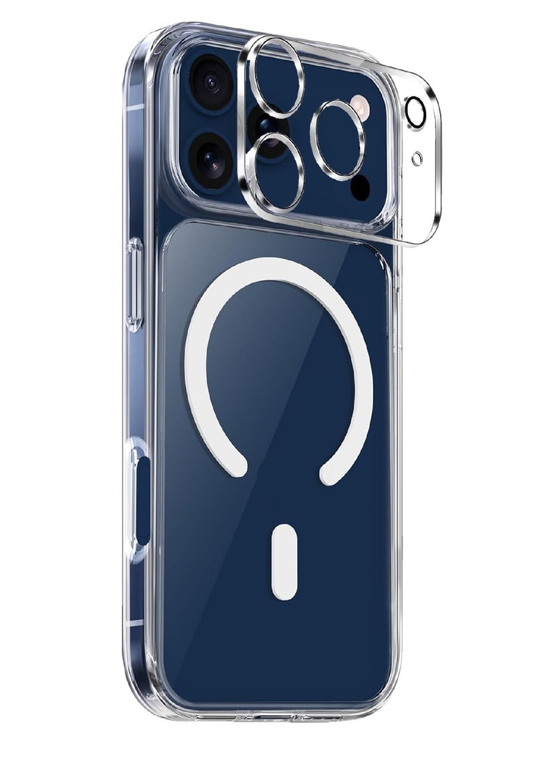 MOBM For Apple iPhone 17 Pro Protection – MagSafe Clear Case - Clear & Privacy Screen Protector - Aluminum & Glass Camera Lens Protector - Image 4